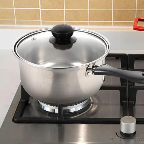 Miniatura 6 de LABRIMP 1 juego de acero inoxidable con mango largo antiadherente multifunción para sopa, pasta y avena, apto para lavavajillas, olla de calefacción