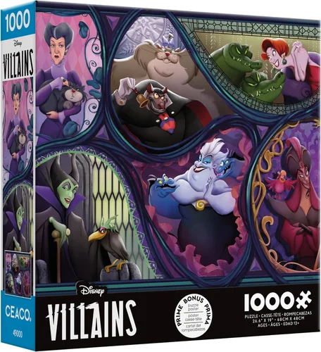 Miniatura 3 de Ceaco - Disney - Villanos y sus mascotas - Rompecabezas de 1000 piezas