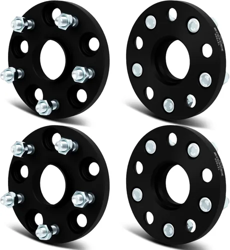 Miniatura 11 de SCITOO 4 adaptadores de rueda de 5 x 4.5 pulgadas, adaptadores espaciadores de rueda de 2 pulgadas con pernos de 1/2 pulgada para Dodge Nitro