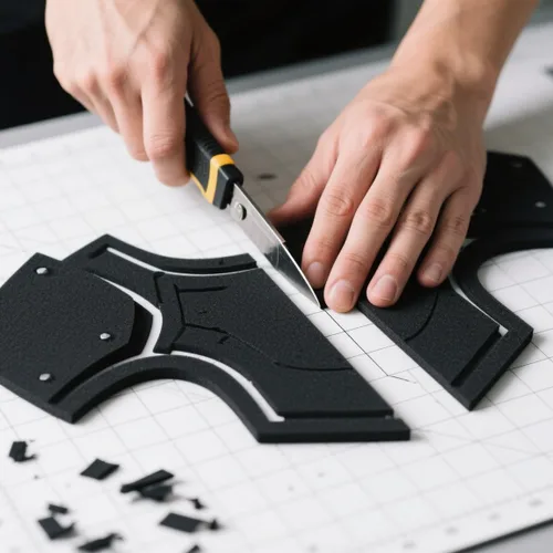 Miniatura 5 de AMZQNART Espuma EVA de 0.079 in, espuma de cosplay de 16 x 29.5 pulgadas, color blanco, alta densidad 198.4 lbs/m³, para proyectos de manualidades