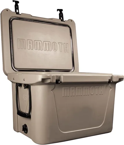 Miniatura 10 de Mammoth Ranger 25 - Hielera rígida aislada con capacidad de 25 cuartos de galón, capacidad para 30 latas, ideal para barco, campamento, bronceado