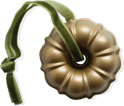 Miniatura 9 de Nordic Ware Bundt - Juego de adornos dorados, 2 piezas