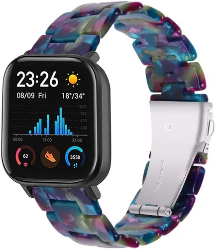 Miniatura 17 de FitTurn Bandas de resina compatibles con Amazfit Bip 6/Bip 5/Pace/Cheetah/Stratos 2 3/GTR 4/GTR 3/GTR 3 Pro/GTR 2/GTR 2e/GTR 1.850 in Reloj