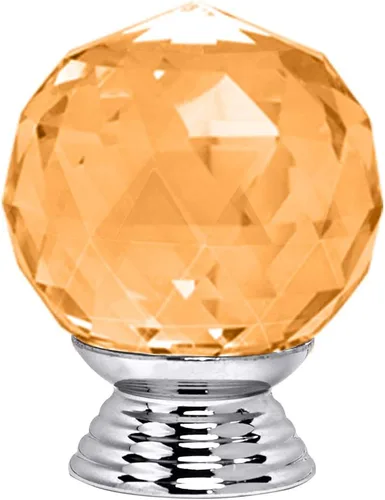 Miniatura 5 de 12 pomos de cristal de forma redonda de 1.18 pulgadas con tornillos, perilla de cajón para tirar, utilizada para cocina, tocador, puerta, armario