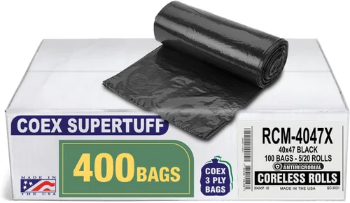 Miniatura 25 de Aluf Plastics - Bolsas de basura de 20-30 galones, (paquete de 100) 1.1 mil (equiv) bolsas de basura de plástico de baja densidad, 30 x 36 pulgadas