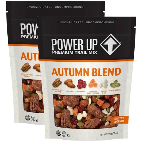 Miniatura 16 de Power Up Mega Omega Trail Mix Gourmet Nut - Bolsa de mezcla de frutos secos, 14 onzas