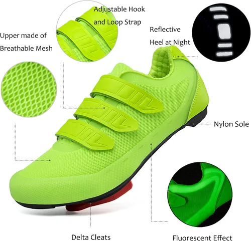 Miniatura 4 de Men's Indoor Cycling Shoes Compatible with Peloton Bike Shoes Cycling Shoes with Delta Cleats Clip Outdoor Pedal SPD Road Bike Shoes