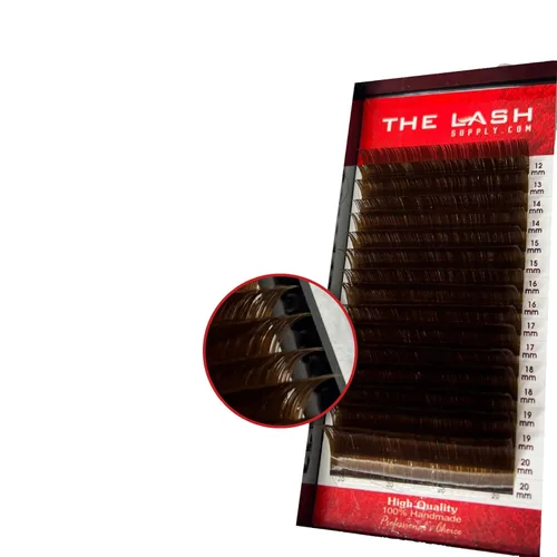 Miniatura 18 de THE LASH SUPPLY Extensiones de pestañas de volumen de color para Halloween, rizo CC, 0.51-0.70 pulgadas de longitud, 0.07 de grosor, rizo natural