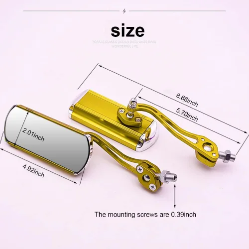 Miniatura 4 de Espejos de Bicicleta, Candado de Cadena de 3.6 pies con Combinación de 5 Dígitos y Seguridad Antirrobo, Candados de Bicicleta con Cadena de 0.23