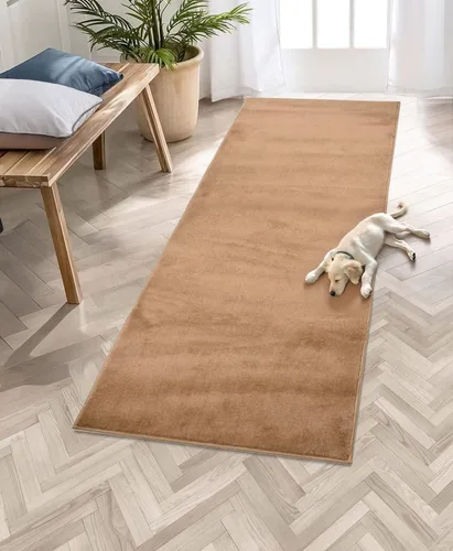 Miniatura 8 de RugStylesOnline Alfombra lavable de tamaño personalizado, color beige, (2 pies de largo x 26 pulgadas de ancho), corte personalizado