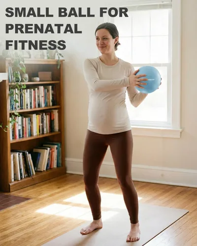 Miniatura 5 de Trideer Pelota de pilates de 9 pulgadas, pelota de ejercicio pequeña para yoga, entrenamiento de núcleo, terapia física, equilibrio, estabilidad