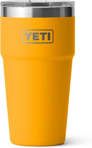 Miniatura 12 de YETI Rambler - Vaso apilable de 20 onzas, acero inoxidable, aislado al vacío con tapa MagSlider Verde mar