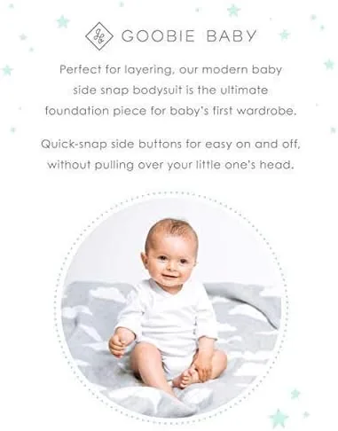 Miniatura 8 de Conjunto de body con cierre lateral para bebé, 100 % algodón para niño y niña, overol unisex tipo kimono para niño, paquete de 4