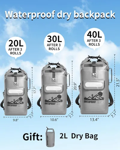 Miniatura 5 de Mochila Bolsa Seca IDRYBAG Gris