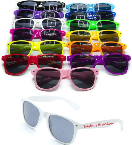 Miniatura 20 de Gafas de sol de boda personalizadas en destino a granel favores de boda para invitados nupcial fiesta gafas de sol conjunto