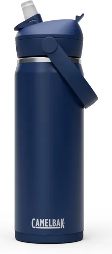 Miniatura 14 de CamelBak - Thrive - Botella de agua con tapa y pajilla, 20 onzas - Aislante de acero inoxidable, color negro