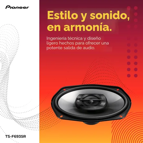 Miniatura 3 de PIONEER TS-F6935R Altavoces coaxiales de audio para coche de 3 vías, altavoces pasivos para automóvil de 6 x 9 pulgadas (par), potencia máxima