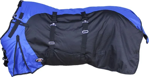 Miniatura 4 de CHALLENGER Manta de invierno de 60 pulgadas 1200D Horse Turnout impermeable de peso pesado 5EE20BG