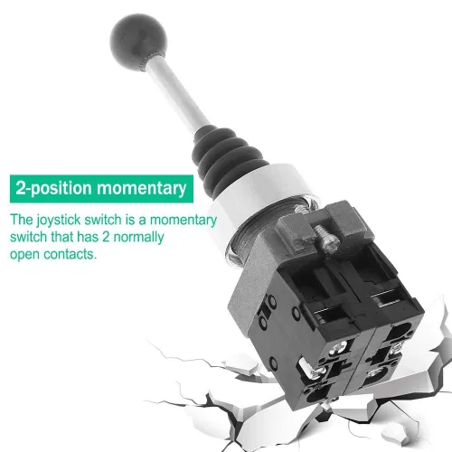 Miniatura 4 de 2NO Joystick Switch AC 380V DC 220V Momentary Spring Retorno para Control Industrial y Operaciones de Máquina