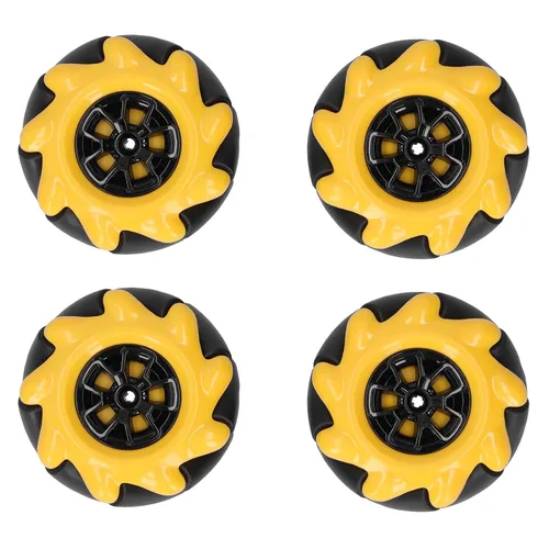 Miniatura 3 de Mecanum Wheel Robot Kit con ruedas omnidireccionales de 2.362 in para proyectos de coches inteligentes STEM de motor TT