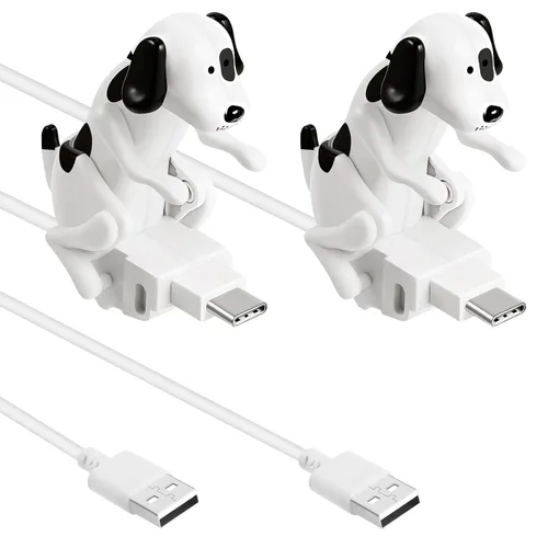 Miniatura 9 de Frienda - 2 piezas de cable de carga para perros, regalos de temporada de graduación, cable USB para mascotas con transmisión de datos
