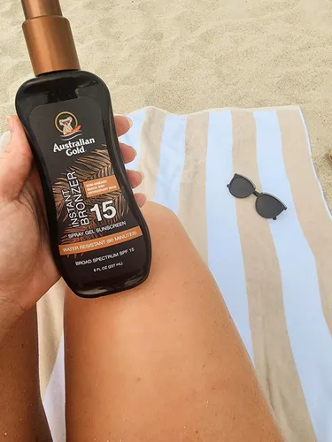 Miniatura 8 de Australian Gold Bronceador de gel en aerosol SPF 15, 16 onzas líquidas, (paquete de 2)