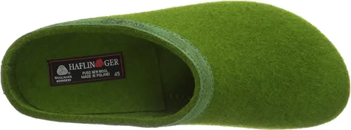 Miniatura 5 de Haflinger Slip-On Clog - Lana de fieltro de color verde hierba