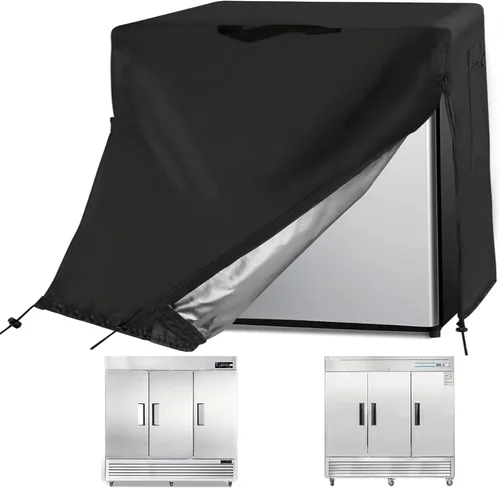 Miniatura 9 de Cubierta para refrigerador Guisong, impermeable y a prueba de polvo, protectora para congeladores verticales, adecuada para la mayoría de mini