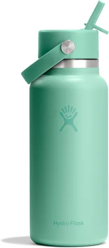 Miniatura 83 de Hydro Flask Botella de agua – Acero inoxidable aislado – Tapa flexible con popote de boca ancha, antiderrames, a prueba de fugas y recargable en 32