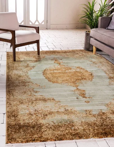 Miniatura 11 de Unique Loom Dorchester Collection - Alfombra rectangular de 4 pies 1 pulgada x 6 pies 1 pulgada, color beige y negro