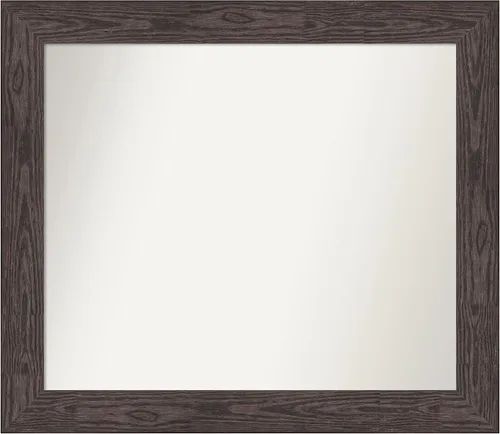 Miniatura 536 de Amanti Art Espejo personalizado, espejo de baño negro puente, espejo de pared o espejo de tocador de baño sobre el fregadero (26 x 26 pulgadas)