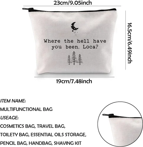 Miniatura 2 de WCGXKO Bolsa de maquillaje con cremallera inspirada en la película Where The Hell Have You Been Loca, Sido Loca