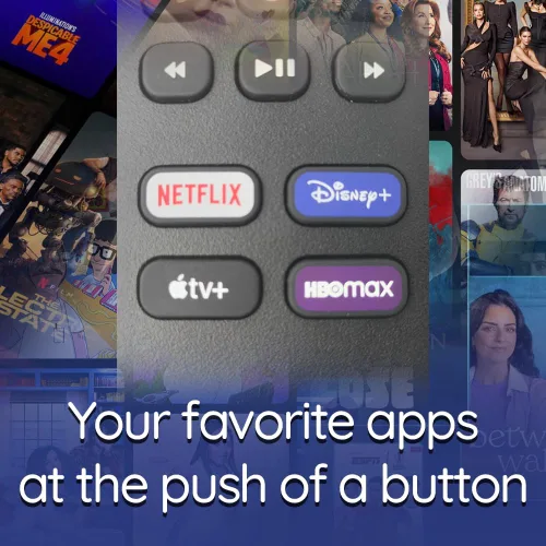 Miniatura 3 de Control remoto OEM para Roku TV sin emparejamiento Incluye botones de control de volumen y atajos Netflix Disney+ Apple TV y HBO (Hisense 3226001217)