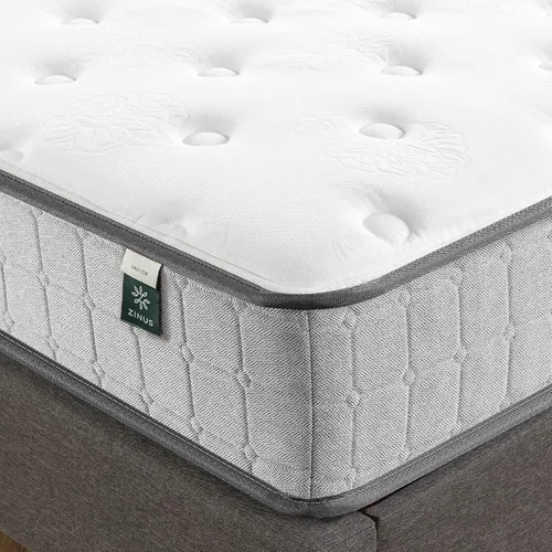 Miniatura 7 de Zinus - Colchón híbrido de gel de 10 pulgadas con soporte de confort y enfriamiento, tamaño completo, colchón de resortes internos ajustados