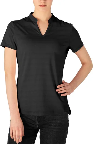 Miniatura 104 de Gopune Polo de golf con cuello en V para mujer, sin cuello, manga corta, ligera, de secado rápido, camisetas de tenis para correr