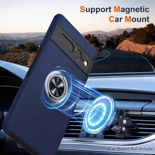 Miniatura 5 de JAME Funda para Google Pixel 7 Pro, Funda de Ajuste Delgado para Pixel 7 Pro con Soporte de Anillo Kickstand