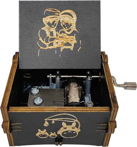 Miniatura 11 de Bolunlun Caja de música de los Beatles, caja de música de madera con manivela, juguetes de madera para fanáticos de las estrellas, regalos