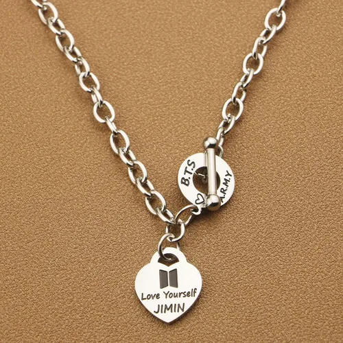 Miniatura 4 de ARETIS - Collar de regalo para niños Kpop Bangtan Be the Best J-HOPE JIMIN JIN JK RM SUGA V Collar Bangtan Boys Lover Jewelry Regalo para niños fans