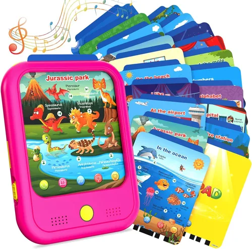 Miniatura 9 de Qiaojoy Tableta de aprendizaje para niños, almohadilla de aprendizaje educativa para niños de 2 a 5 años para aprender alfabetos, números