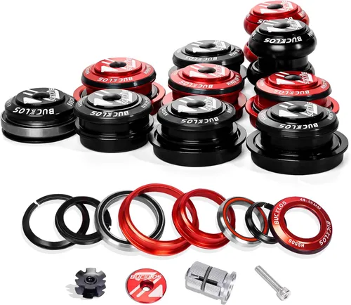 Miniatura 17 de BUCKLOS 1-1/8 Auriculares de Bicicleta MTB Sin Rosca 34 44 44-50.6 44-55 44-56 41.8-52mm, Caja de Dirección con Rodamientos Sellados Dobles