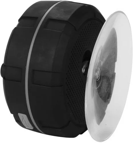 Miniatura 2 de Altavoz de ducha, altavoz Bluetooth impermeable IPX7 con graves HD, ventosa y gancho duradero, micrófono integrado para llamadas manos libres, Gris