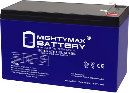 Miniatura 9 de Batería Mighty Max ML12-12 Gel - 12 V 12 Ah, tipo Gel, terminal F2, batería recargable SLA AGM