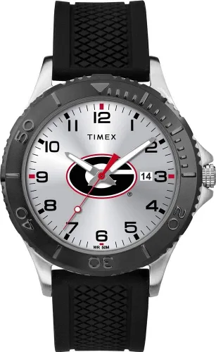Miniatura 21 de Timex Tribute Men's Collegiate Gamer 42mm Watch – Georgia Bulldogs with Black Silicone Strap Oklahoma Sooners