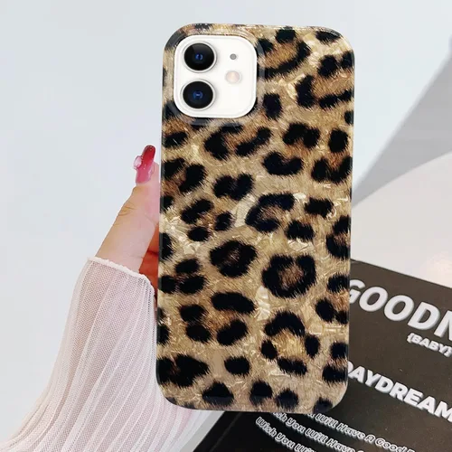 Miniatura 8 de J.west Funda compatible con iPhone 11, funda para iPhone 11, suave y brillante estampado de leopardo perlado con diseño de animales para mujeres