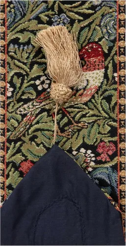 Miniatura 6 de C Charlotte Home Furnishings Inc William Morris Birds I Tapestry Bell Pull - 6 pulgadas x 42 pulgadas Algodón/Viscosa/Poliéster