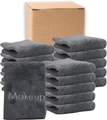 Miniatura 19 de Arkwright - Paquete de 6 toallas desmaquillantes para la cara de forro polar coral, toallas faciales ultrasuaves y reutilizables, limpieza facial