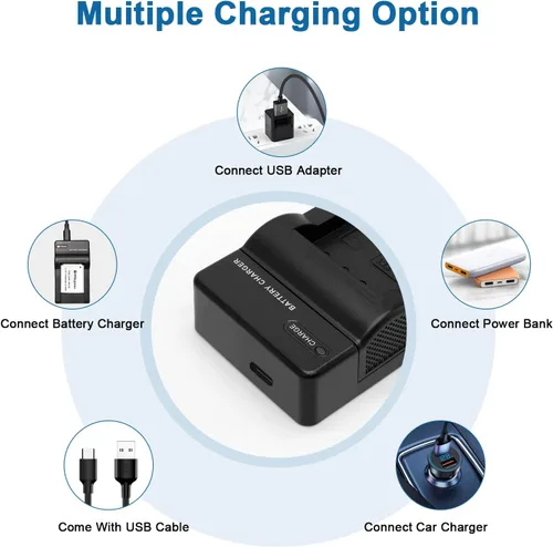Miniatura 6 de Paquete de 2 baterías EN-EL19 (900 mAh) y cargador USB compatible con Nikon A100, Coolpix S33, S100 S2800 S3200 S3300 S3500 S3600 S4100 S4200 S4300