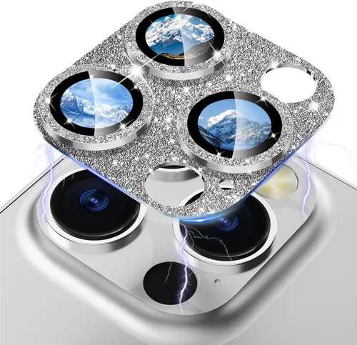 Miniatura 11 de CloudValley Protector de lente de cámara para iPhone 14 Pro/iPhone 14 Pro Max, vidrio templado 9H metal aluminio [diseño todo en 1], compatible