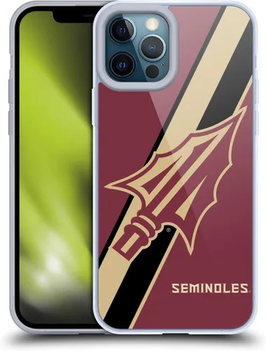 Miniatura 185 de Head Case Designs Funda de gel suave FSU Seminoles de la Universidad Estatal de Florida con licencia oficial compatible con Apple iPhone 13 Pro Max