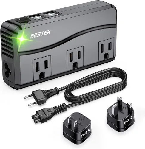 Convertidor Bestek de 200 W Negro
